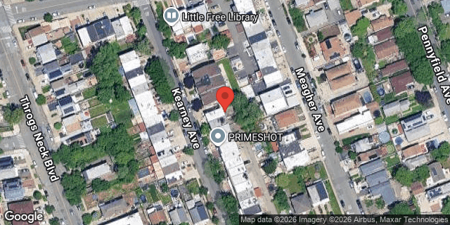Aerial map of 198 KEARNEY AVENUE, Bronx