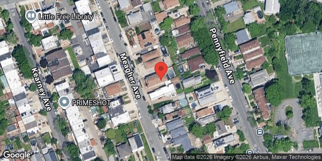 Aerial map of 188 MEAGHER AVENUE, Bronx