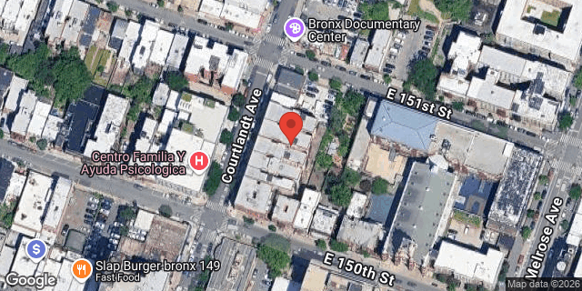 Aerial map of 596 COURTLANDT AVENUE, Bronx