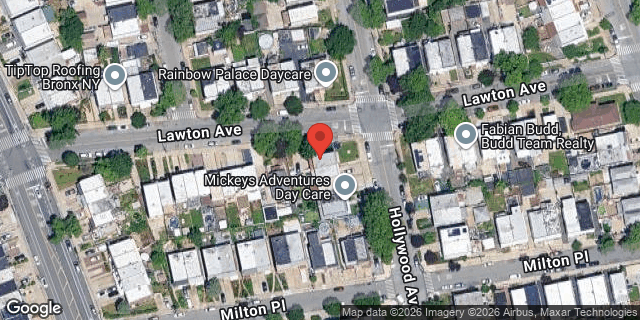 Aerial map of 239 HOLLYWOOD AVENUE, Bronx
