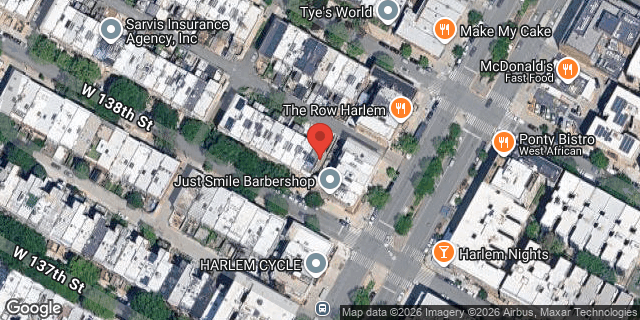Aerial map of 203 WEST 138 STREET, Manhattan