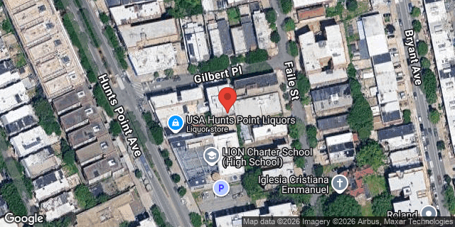 Aerial map of 1212 GILBERT PLACE, Bronx