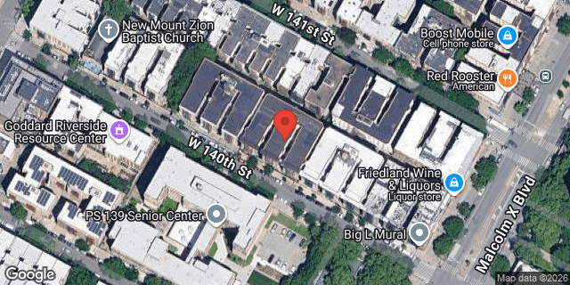 Aerial map of 143 WEST 140 STREET, Manhattan
