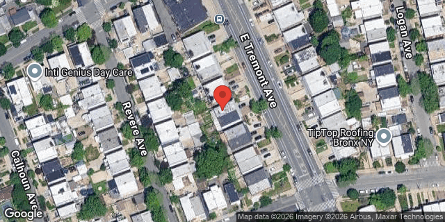 Aerial map of 4176 EAST TREMONT AVENUE, Bronx