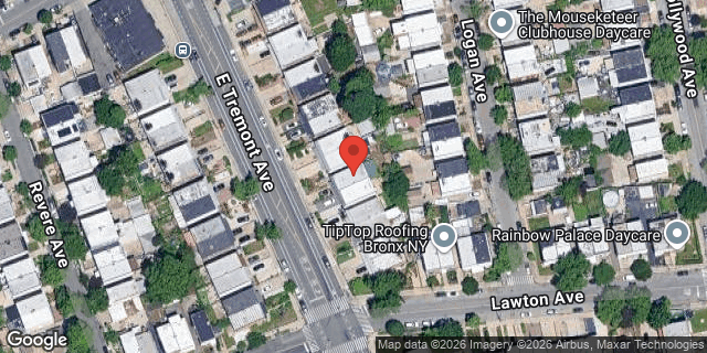 Aerial map of 4181 EAST TREMONT AVENUE, Bronx