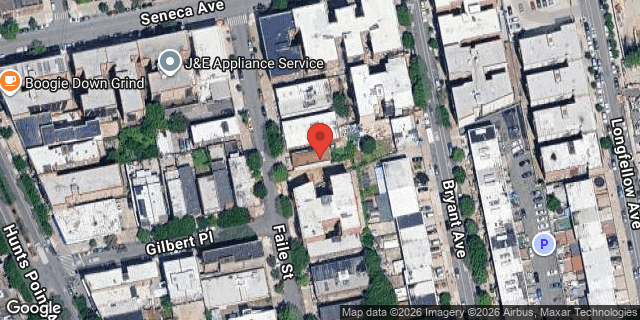 Aerial map of 848 FAILE STREET, Bronx