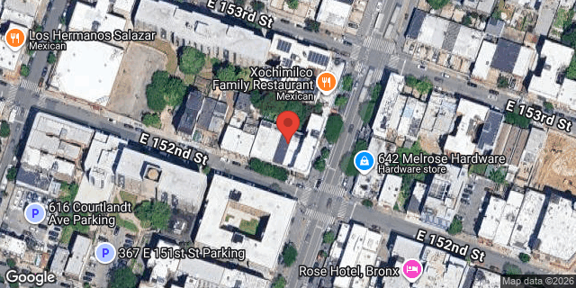 Aerial map of 393 EAST 152 STREET, Bronx