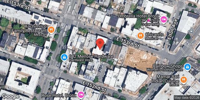 Aerial map of 410 EAST 153 STREET, Bronx