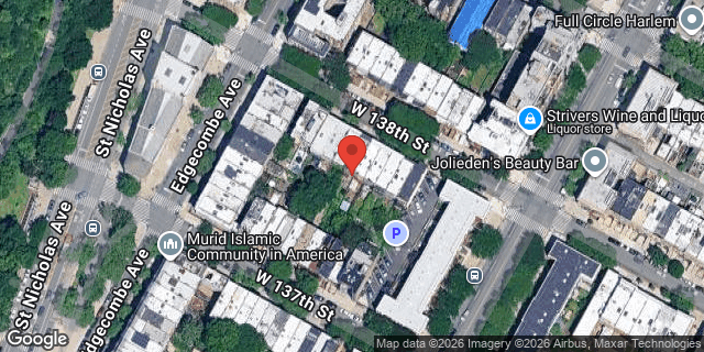 Aerial map of 312 WEST 138 STREET, Manhattan