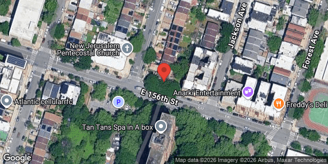 Aerial map of 740 TRINITY AVENUE, Bronx