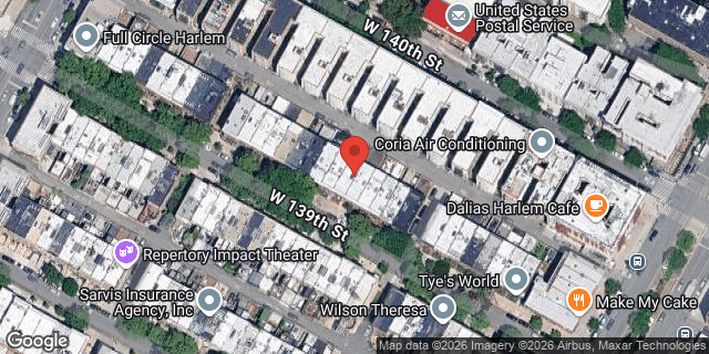 Aerial map of 229 WEST 139 STREET, Manhattan
