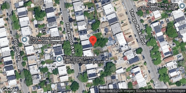 Aerial map of 266 HOLLYWOOD AVENUE, Bronx