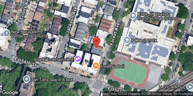 Aerial map of 757 FOREST AVENUE, Bronx