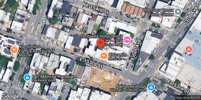 Aerial map of 429 EAST 153 STREET, Bronx
