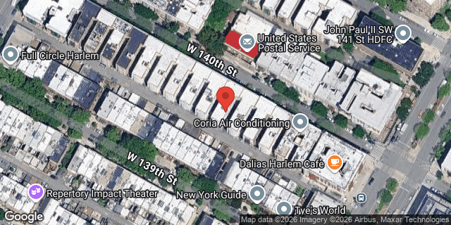 Aerial map of 212 WEST 140 STREET, Manhattan