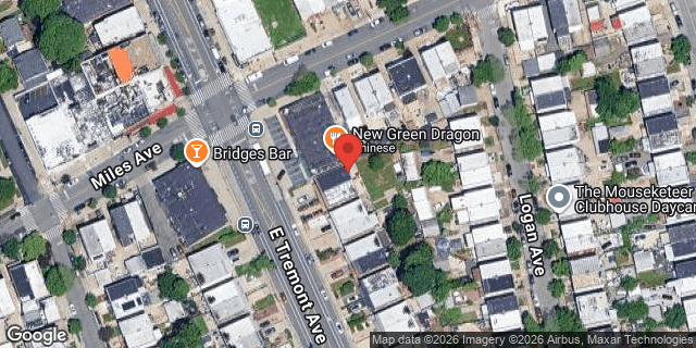 Aerial map of 4161 EAST TREMONT AVENUE, Bronx