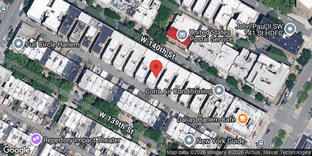 Aerial map of 214 WEST 140 STREET, Manhattan