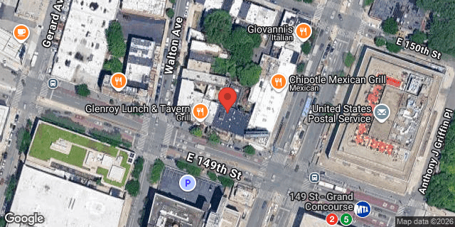 Aerial map of 149 EAST 149 STREET, Bronx