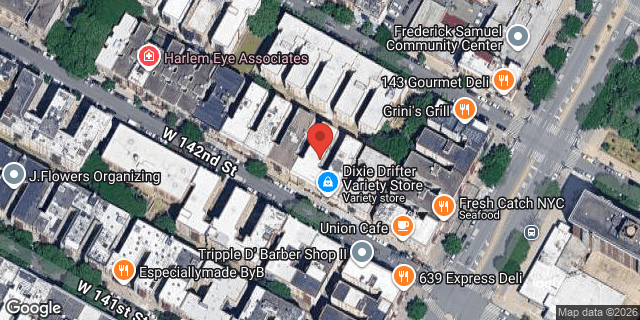Aerial map of 125 WEST 142 STREET, Manhattan