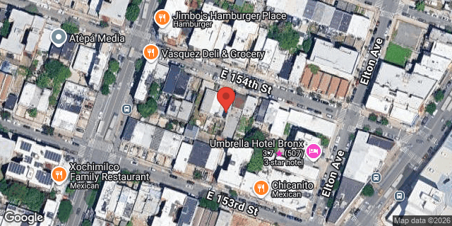Aerial map of 418 EAST 154 STREET, Bronx