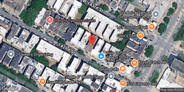 Aerial map of 129 WEST 142 STREET, Manhattan