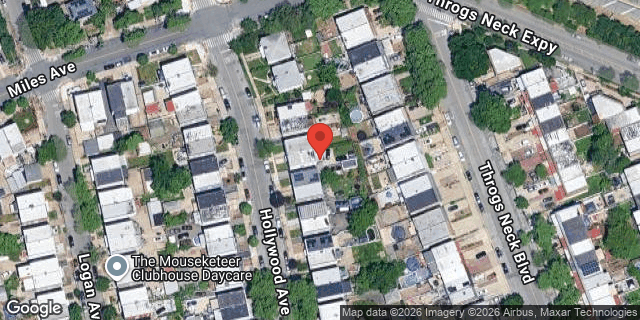 Aerial map of 286 HOLLYWOOD AVENUE, Bronx