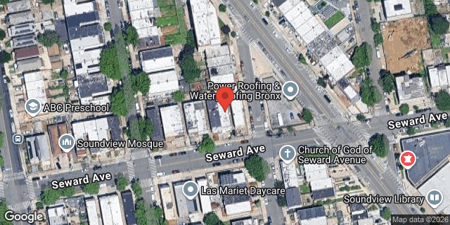 Aerial map of 1773 SEWARD AVENUE, Bronx