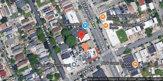 Aerial map of 4030 EAST TREMONT AVENUE, Bronx