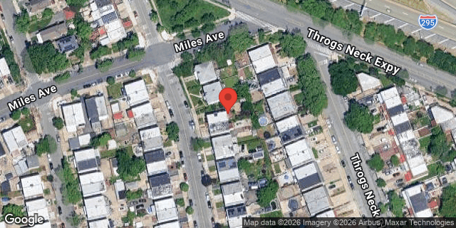 Aerial map of 292 HOLLYWOOD AVENUE, Bronx