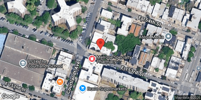 Aerial map of 359 EAST 153 STREET, Bronx