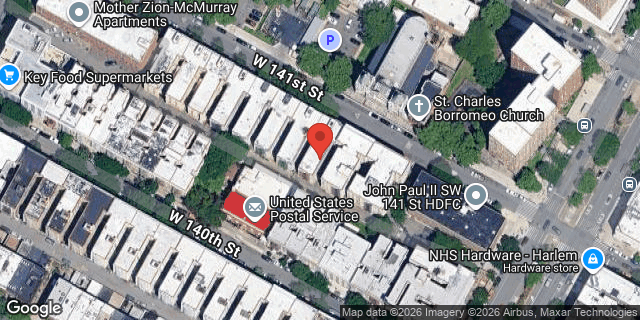 Aerial map of 216 WEST 141 STREET, Manhattan