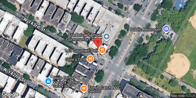 Aerial map of 665 LENOX AVENUE, Manhattan