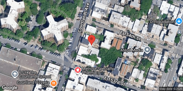 Aerial map of 680 COURTLANDT AVENUE, Bronx