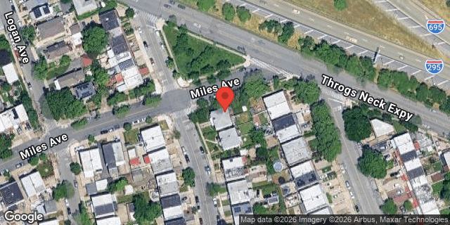 Aerial map of 298 HOLLYWOOD AVENUE, Bronx