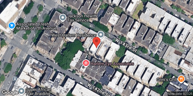 Aerial map of 138 WEST 143 STREET, Manhattan