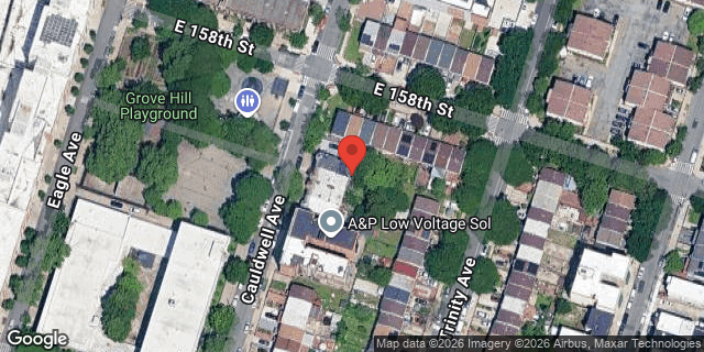 Aerial map of 786 CAULDWELL AVENUE, Bronx