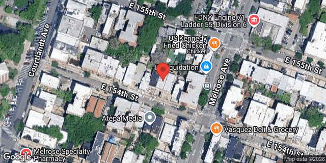 Aerial map of 389 EAST 154 STREET, Bronx