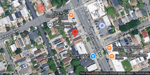 Aerial map of 4016 EAST TREMONT AVENUE, Bronx