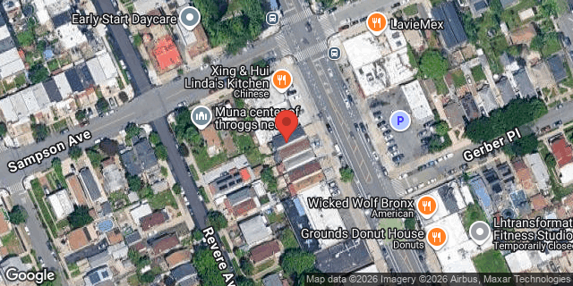 Aerial map of 4014 EAST TREMONT AVENUE, Bronx