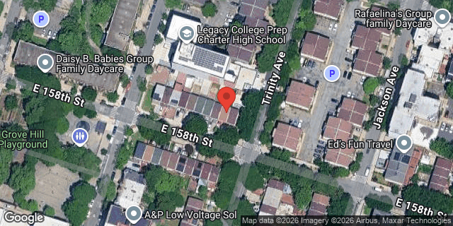 Aerial map of 667 EAST 158 STREET, Bronx