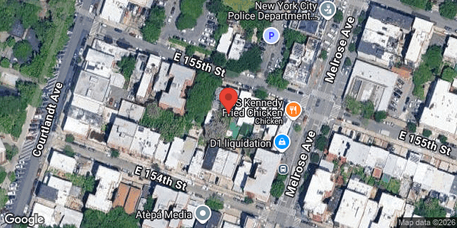 Aerial map of 386 EAST 155 STREET, Bronx