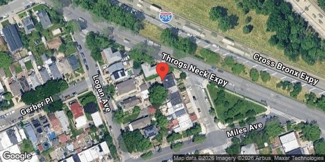 Aerial map of 317 HOLLYWOOD AVENUE, Bronx