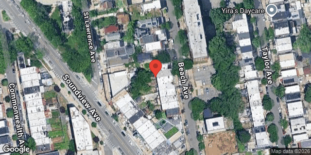 Aerial map of 739 BEACH AVENUE, Bronx
