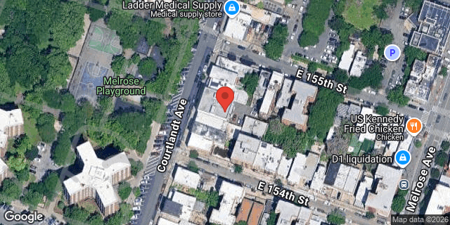 Aerial map of 706 COURTLANDT AVENUE, Bronx
