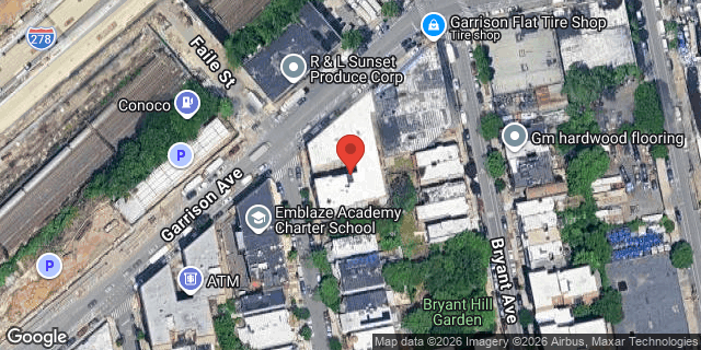 Aerial map of 916 FAILE STREET, Bronx
