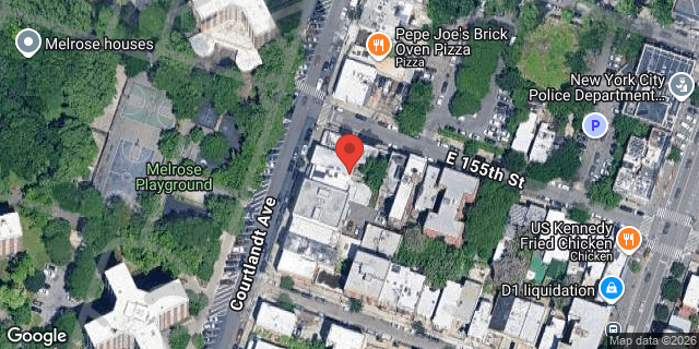 Aerial map of 712 COURTLANDT AVENUE, Bronx