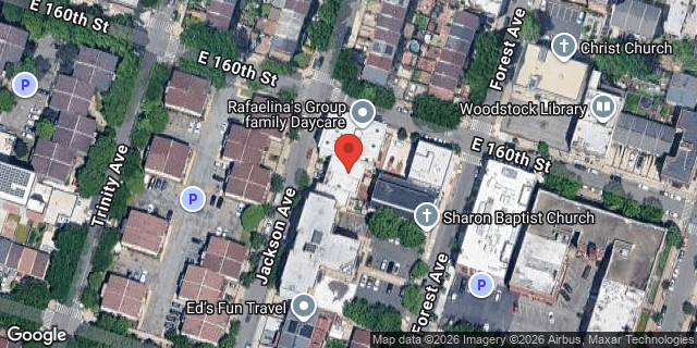 Aerial map of 832 JACKSON AVENUE, Bronx