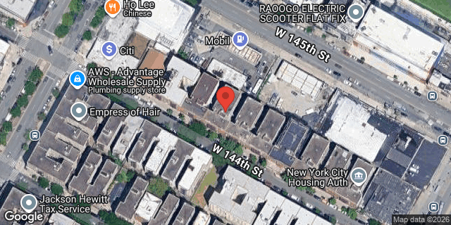 Aerial map of 133 WEST 144 STREET, Manhattan