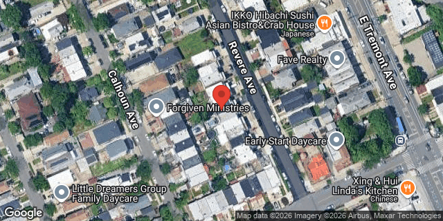 Aerial map of 421 REVERE AVENUE, Bronx