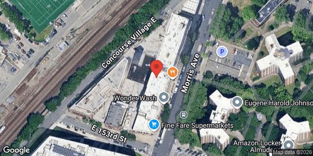Aerial map of 675 MORRIS AVENUE, Bronx